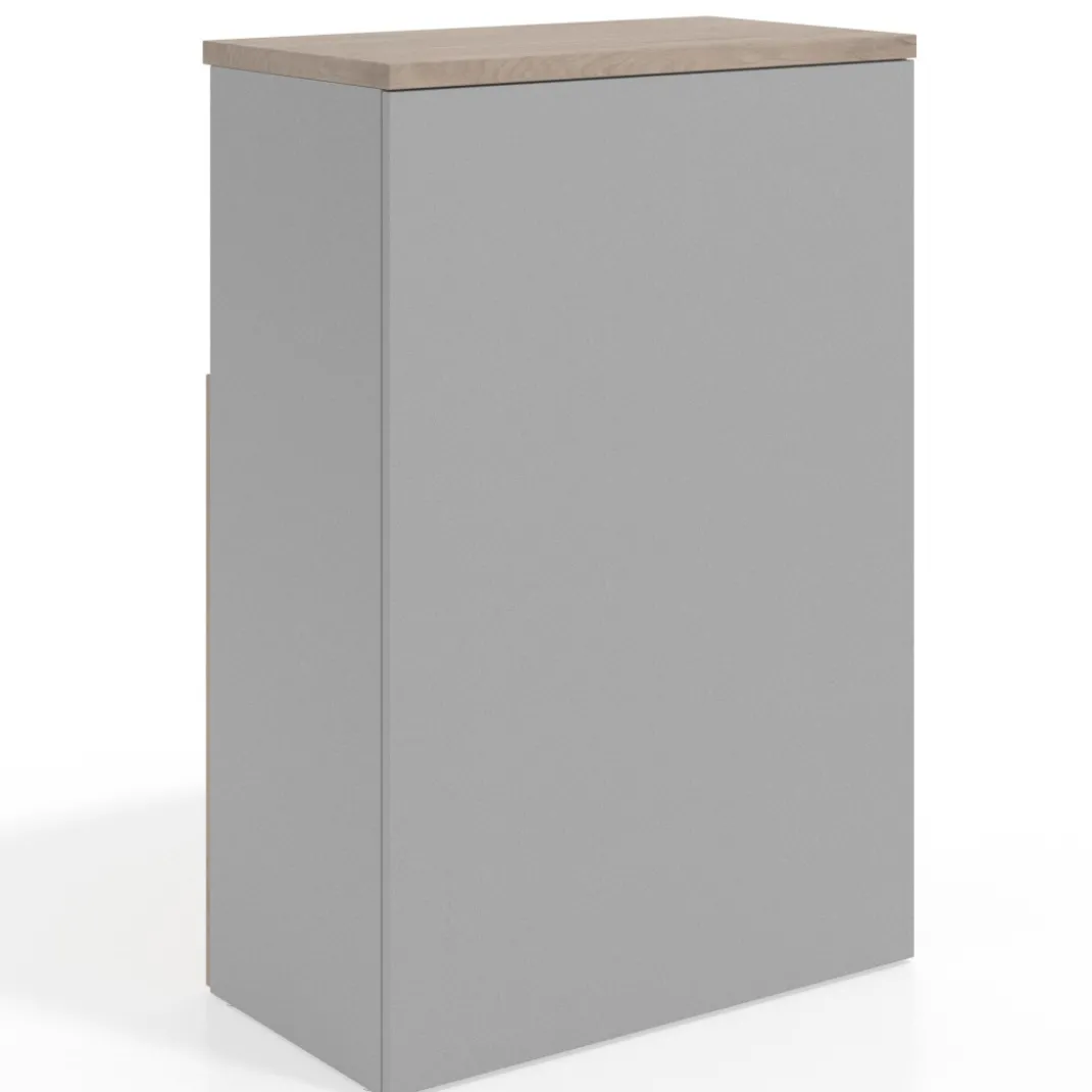 Armario de oficina Basic 3 alturas, medida 116x80 con puerta baja