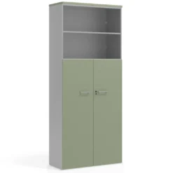 Armario de oficina Colors con puerta + estantes, medida 236x100