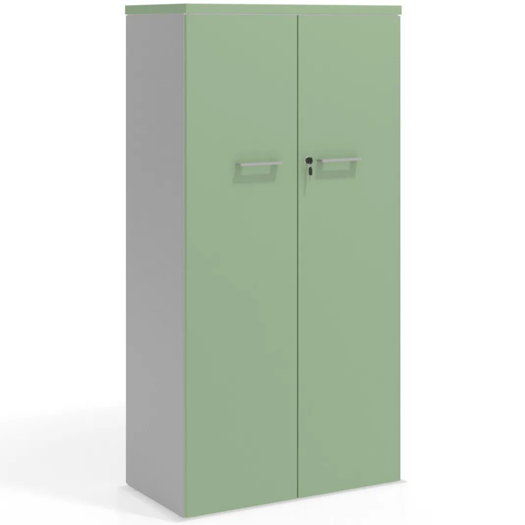 Armario de oficina Colors con puerta alta, medida 155x80