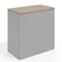 Armario de oficina Basic 2 alturas, medida 78x80 con puertas