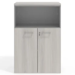 Armario de oficina Basic 3 alturas, medida 116x80 con puerta baja