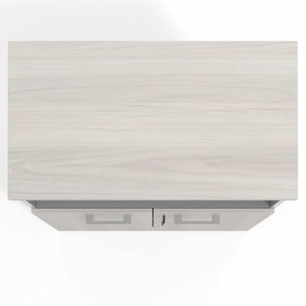 Armario de oficina Basic 3 alturas, medida 116x80 con puerta baja