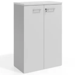 Armario de oficina Basic con puerta cerradura, medida 116x80