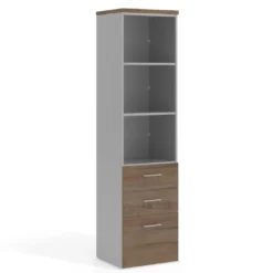 Armario de oficina Colors, 2 cajones + archivador, medida 193x50cm
