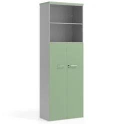 Armario de oficina Colors con puerta + estantes, medida 236x80
