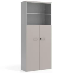 Armario de oficina Colors con puerta + estantes, medida 236x100