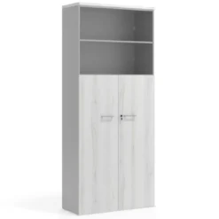 Armario de oficina Colors con puerta + estantes, medida 236x100