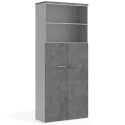 Armario de oficina Colors con puerta + estantes, medida 236x100
