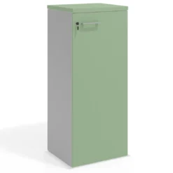 Armario de oficina Colors con puerta cerradura, medida 116x50