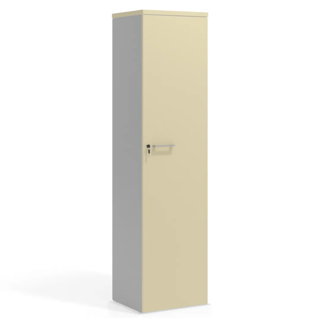 Armario de oficina Colors con puerta alta, medida 193x50