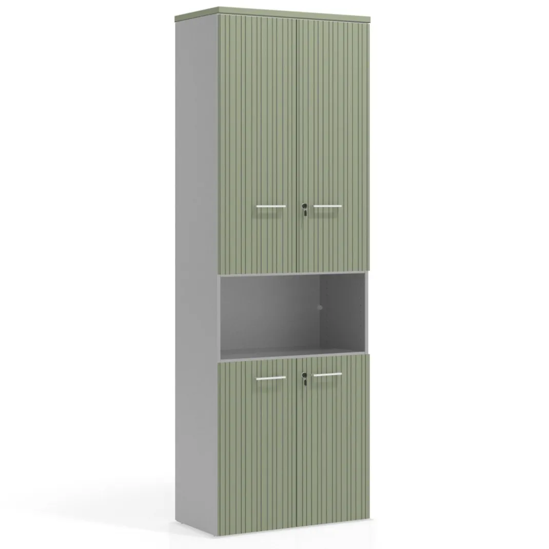 Armario de oficina Colors con doble puerta, medida 236x80