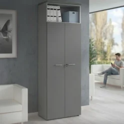 Armario de oficina Colors con puerta+ repisa, medida 236x80