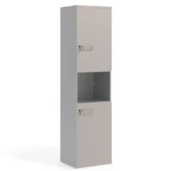 Armario de oficina Colors con doble puerta mediana, medida 193x50
