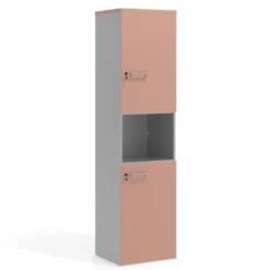 Armario de oficina Colors con doble puerta mediana, medida 193x50