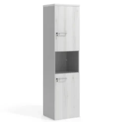Armario de oficina Colors con doble puerta mediana, medida 193x50