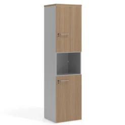 Armario de oficina Colors con doble puerta mediana, medida 193x50