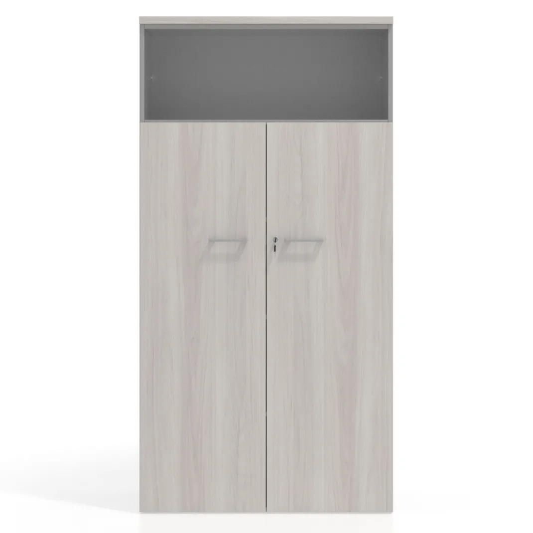 Armario de oficina Colors con doble puerta mediana, medida 193x50