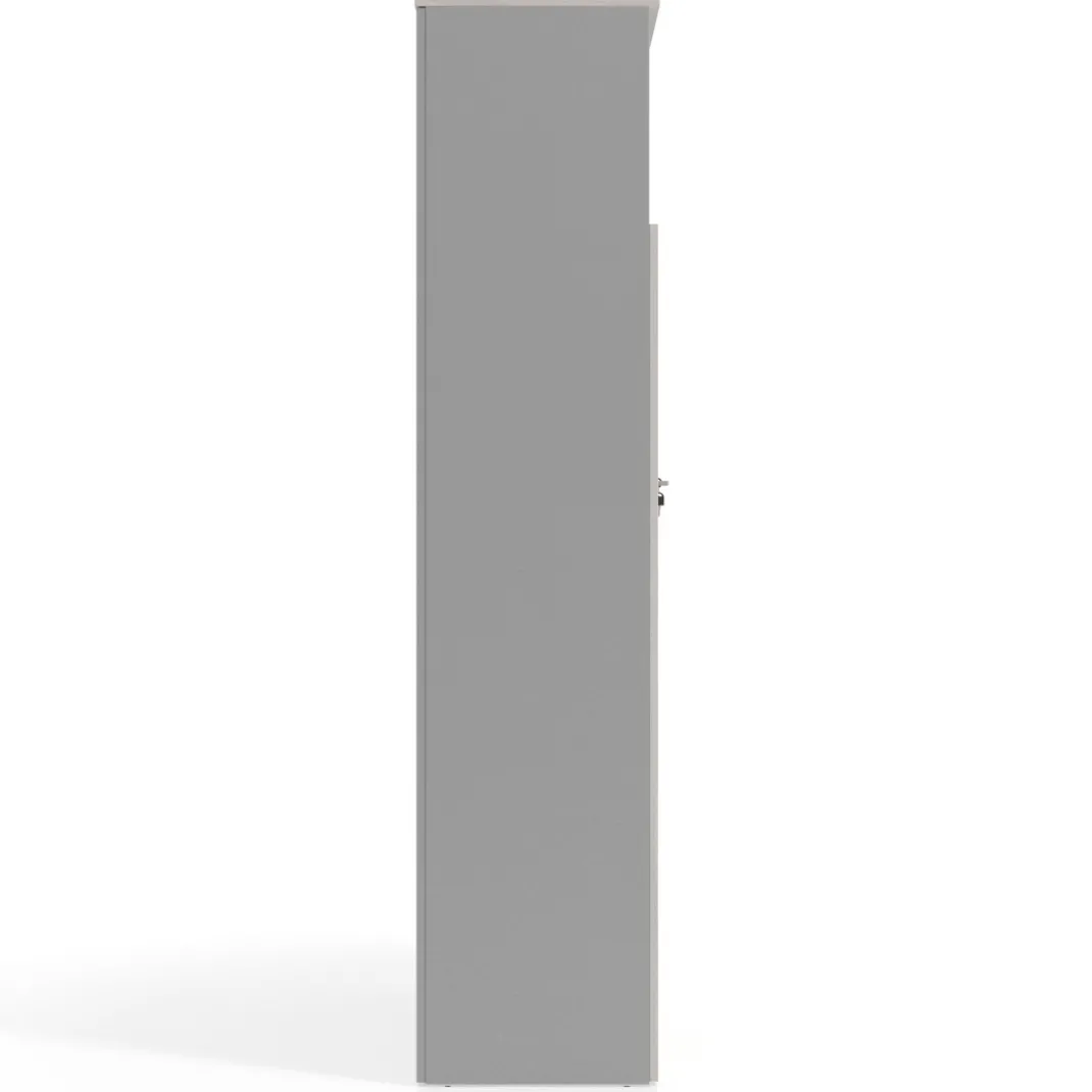 Armario de oficina Colors con doble puerta mediana, medida 193x50