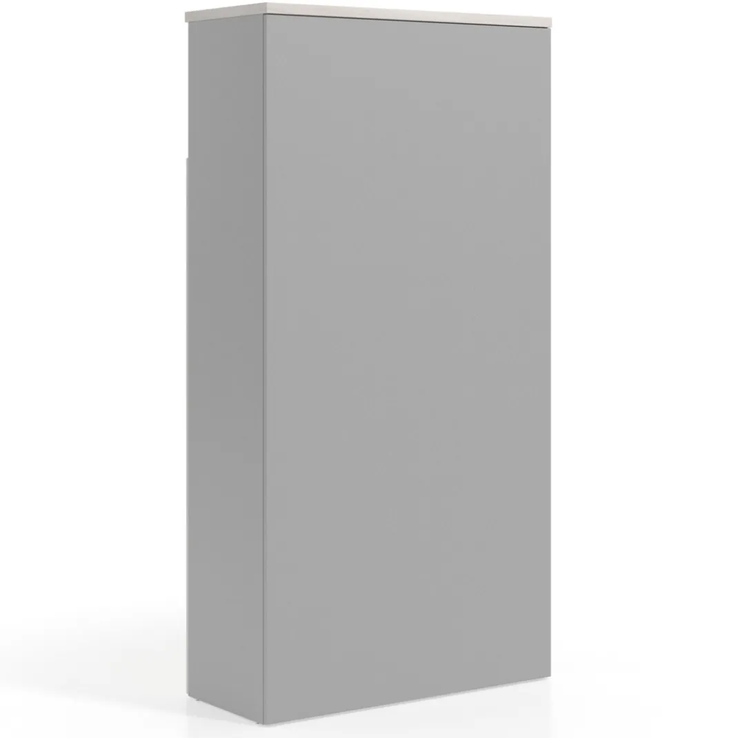 Armario de oficina Colors con doble puerta mediana, medida 193x50
