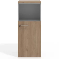 Armario de oficina Colors, medida 116x50 con puerta auxiliar