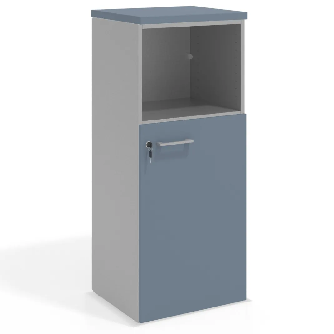 Armario de oficina Colors, medida 116x50 con puerta auxiliar