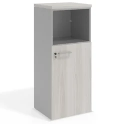 Armario de oficina Colors, medida 116x50 con puerta auxiliar