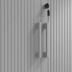 Armario de persiana Strong 109x92cm, estructura negro