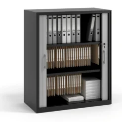 Armario de persiana Strong 109x92cm, estructura negro