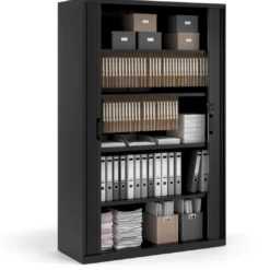 Armario de persiana Strong 109x92cm, estructura blanca