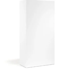 Armario metálico de oficina con puertas de melamina Strong 185x92cm, estructura blanca