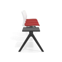 Bancada Sala de Espera Nexus 3 asientos + mesa, pata aluminio nylon