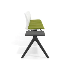 Bancada Sala de Espera Nexus 4 asientos + mesa, pata nylon
