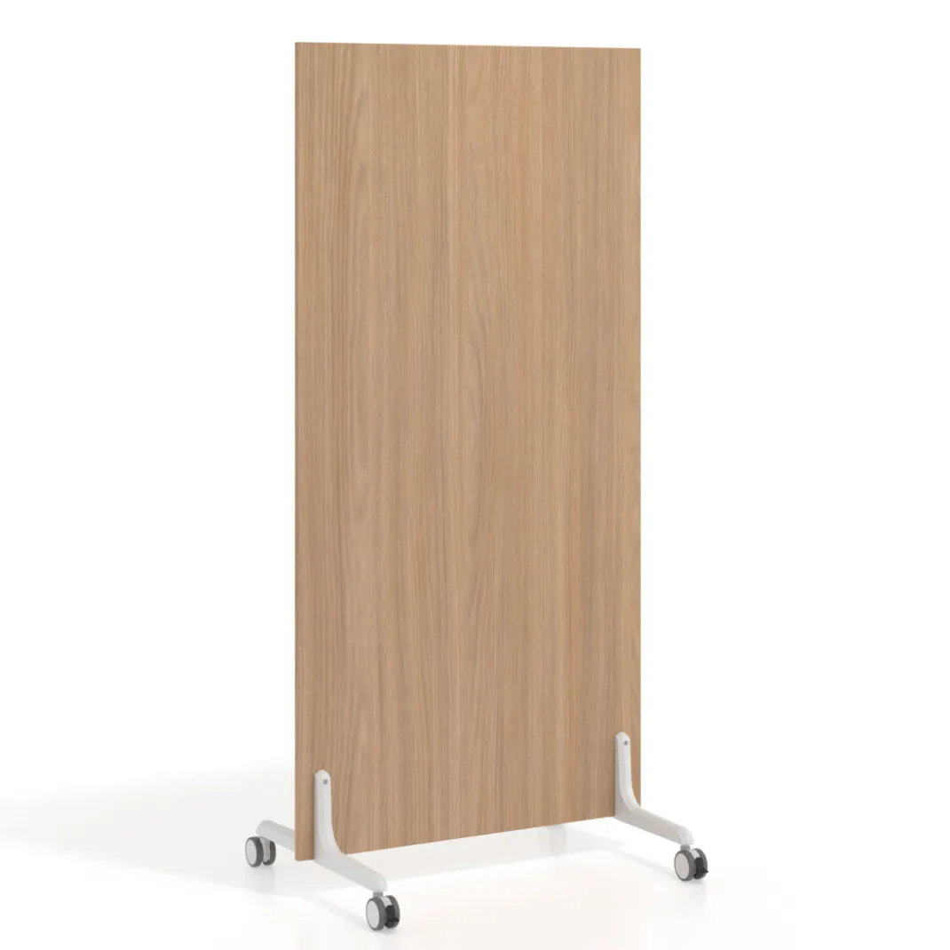Biombo separador pared móvil Hover en melamina, posición vertical, ancho 80cm