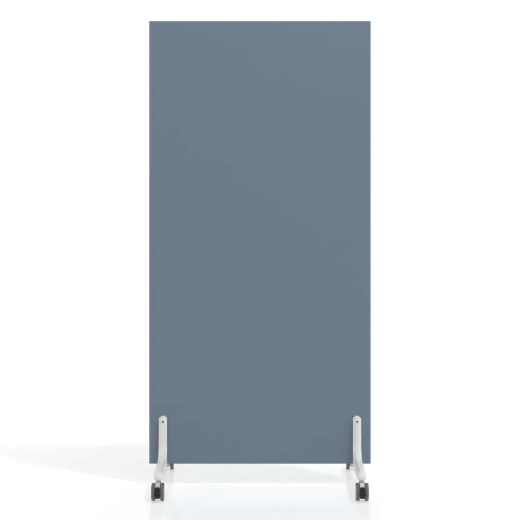 Biombo separador pared móvil Hover en melamina, posición vertical, ancho 80cm