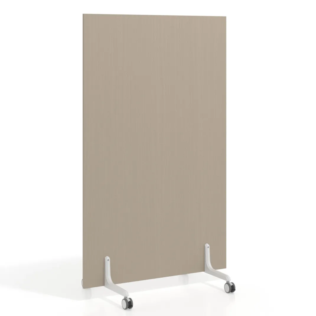 Biombo separador pared móvil Hover en melamina, posición vertical, ancho 80cm