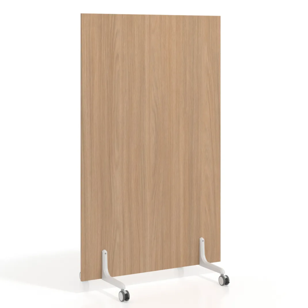 Biombo separador pared móvil Hover en melamina, posición vertical, ancho 100cm