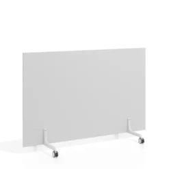 Biombo separador pared móvil Hover en melamina, posición horizontal, alto 100cm