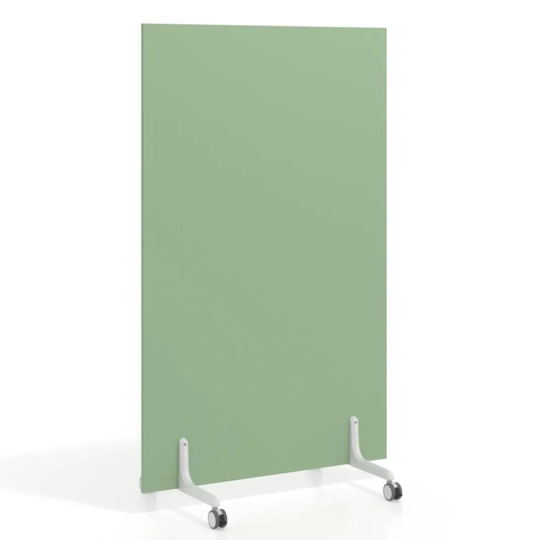 Biombo separador pared móvil Hover en melamina, posición vertical, ancho 120cm