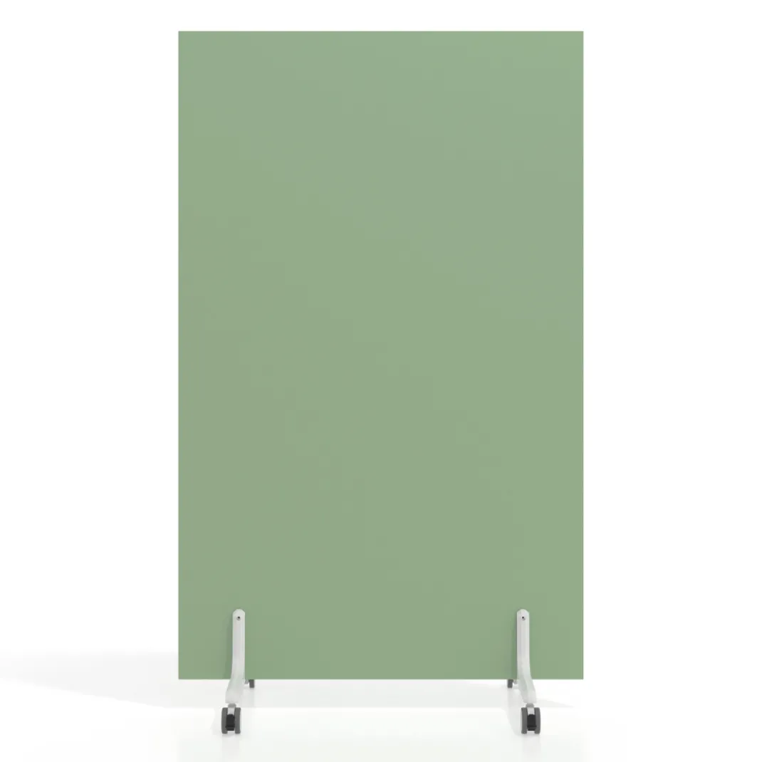 Biombo separador pared móvil Hover en melamina, posición vertical, ancho 120cm