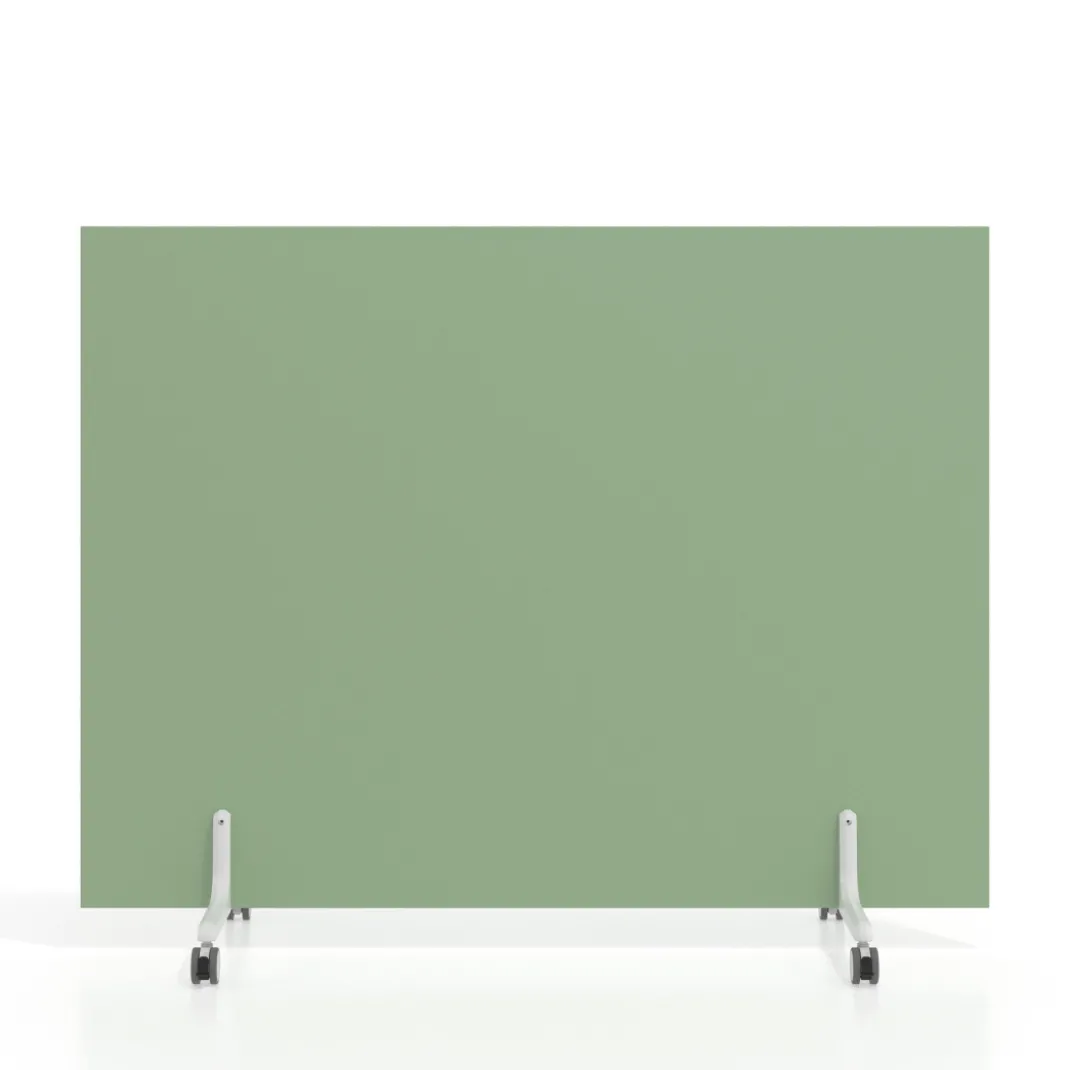 Biombo separador pared móvil Hover en melamina, posición vertical, ancho 140cm