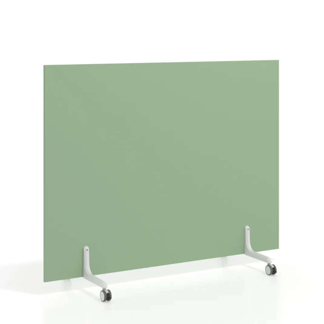 Biombo separador pared móvil Hover en melamina, posición vertical, ancho 140cm