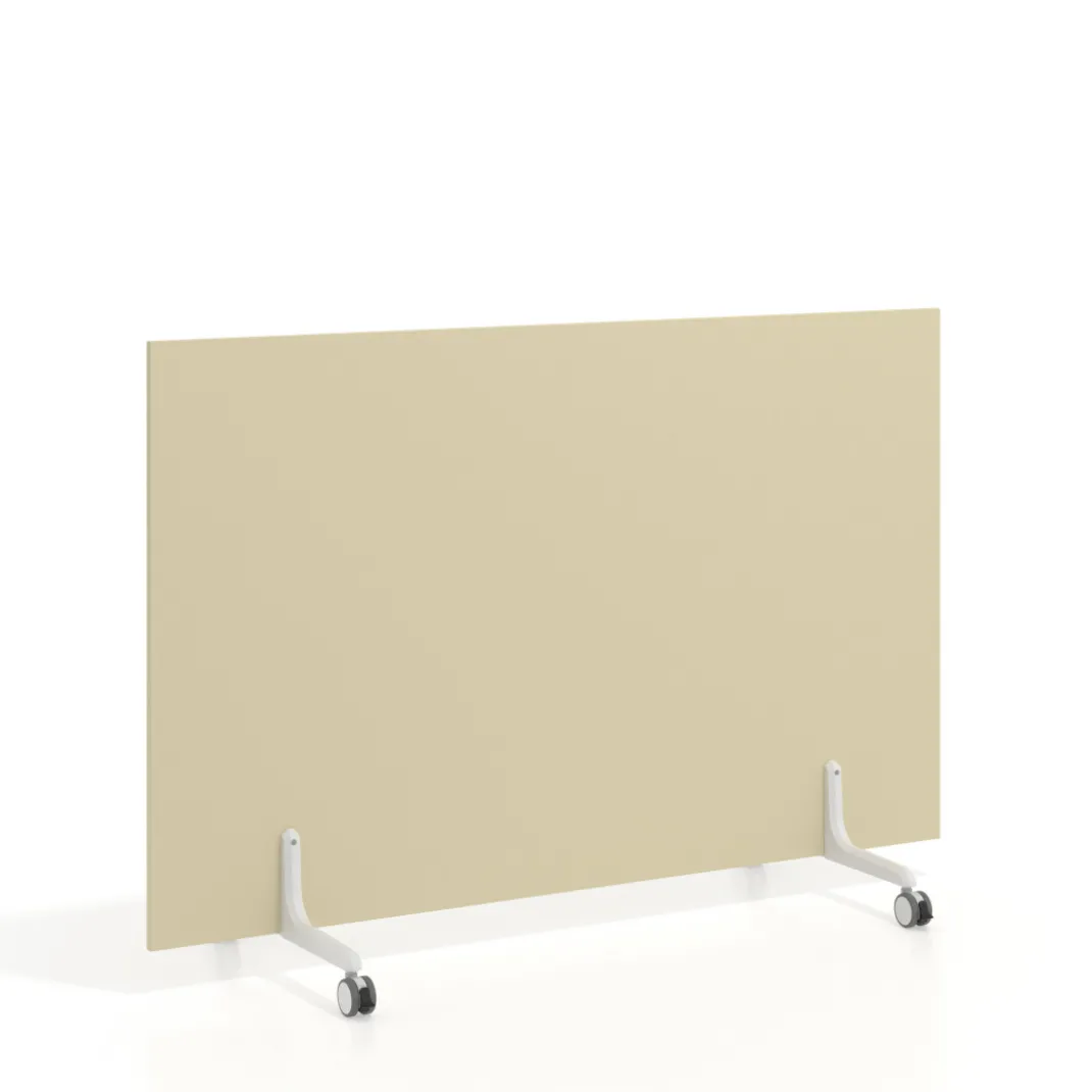 Biombo separador pared móvil Hover en melamina, posición horizontal, alto 100cm