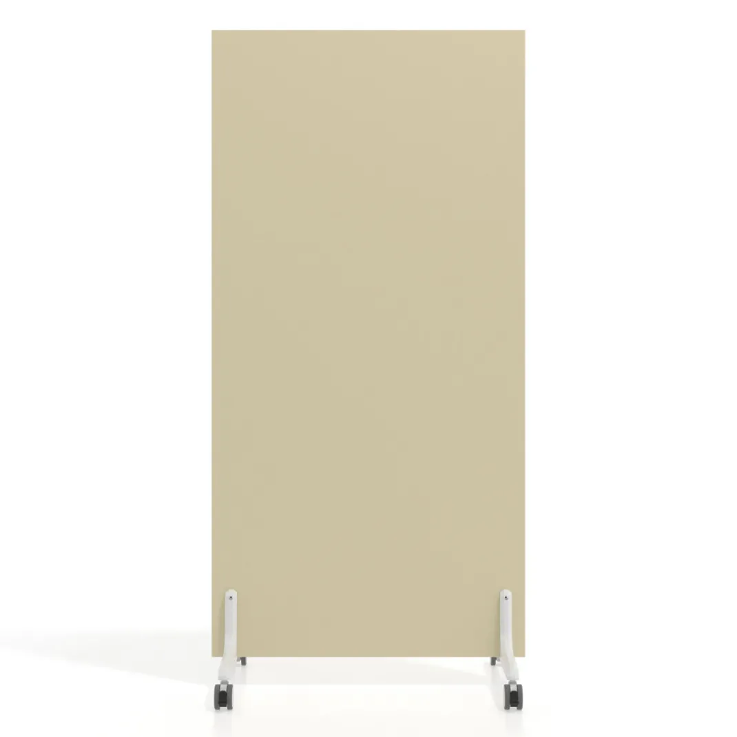 Biombo separador pared móvil Hover en melamina, posición vertical, ancho 80cm