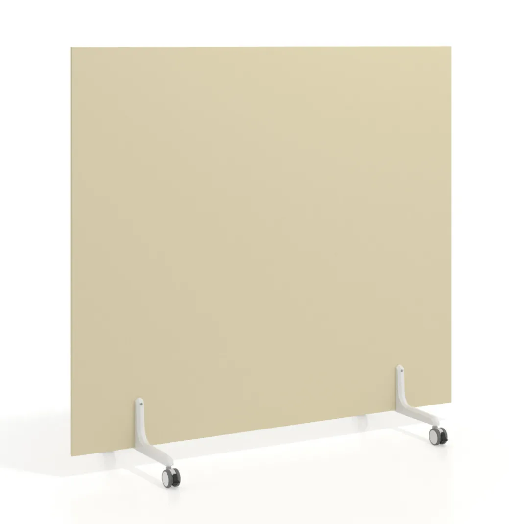 Biombo separador pared móvil Hover en melamina, posición horizontal, alto 80cm
