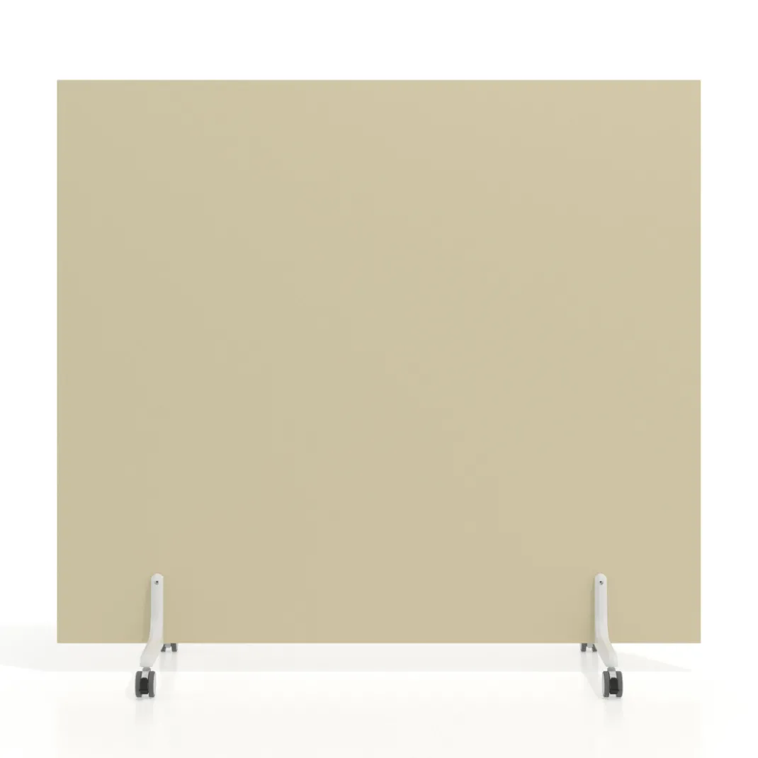 Biombo separador pared móvil Hover en melamina, posición horizontal, alto 80cm