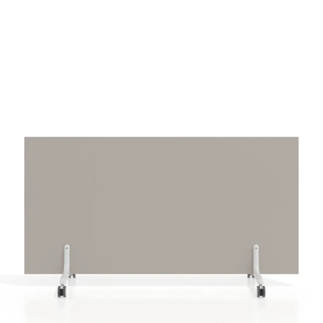 Biombo separador pared móvil Hover en melamina, posición horizontal, alto 80cm