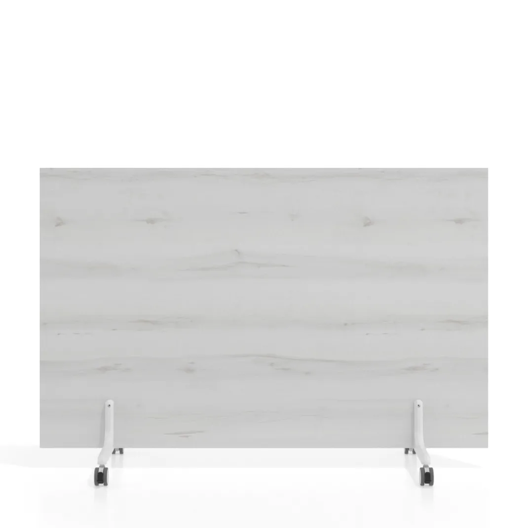 Biombo separador pared móvil Hover en melamina, posición horizontal, alto 100cm