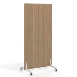 Biombo separador pared móvil Hover en melamina, posición vertical, ancho 80cm