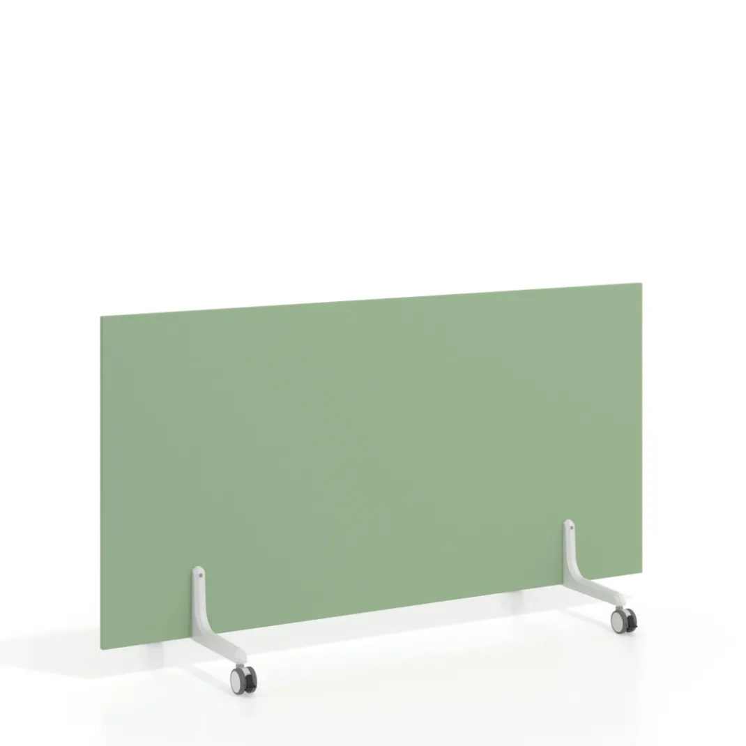 Biombo separador pared móvil Hover en melamina, posición horizontal, alto 80cm