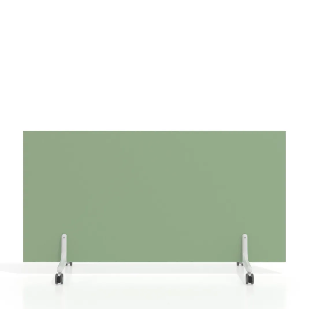 Biombo separador pared móvil Hover en melamina, posición horizontal, alto 80cm